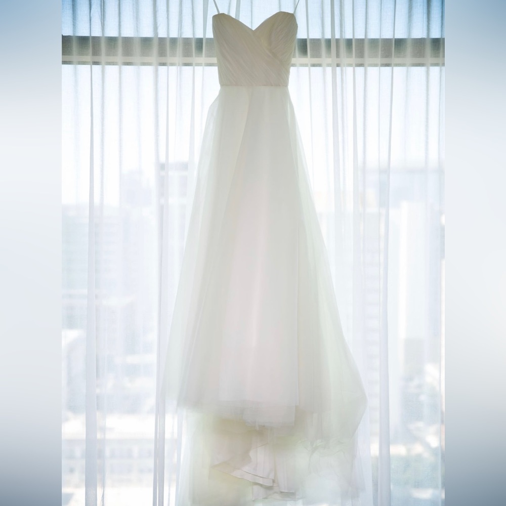 Romona Keveza Legends ivory wedding dress